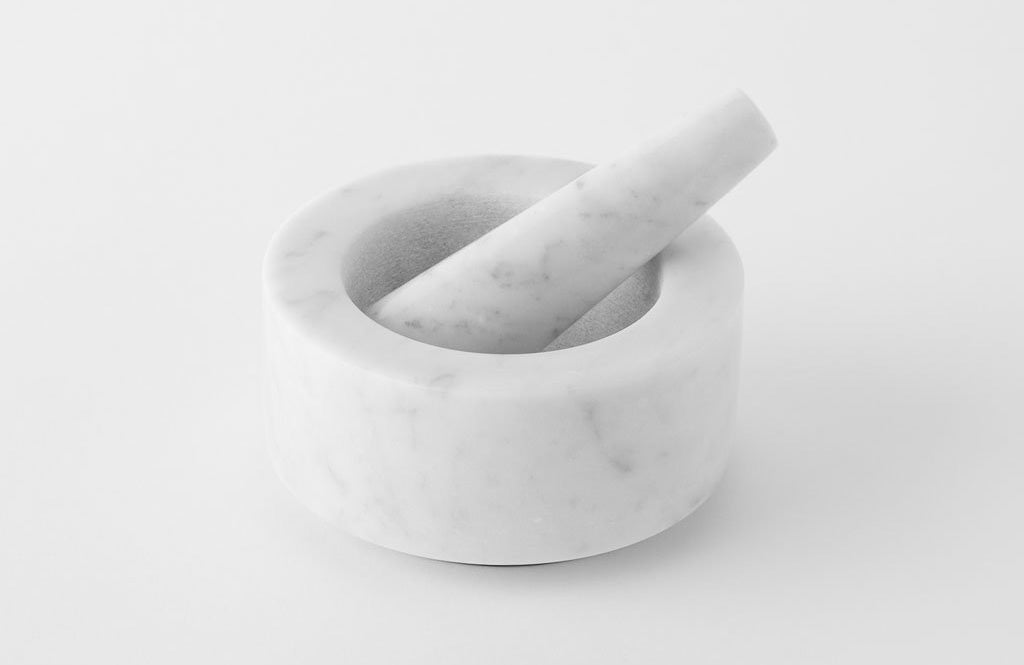 MARBLE mortar & pestle