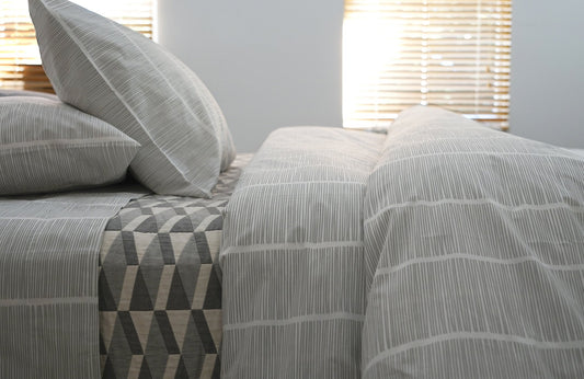 PINS 100% cotton percale duvet cover | AREA home bedding