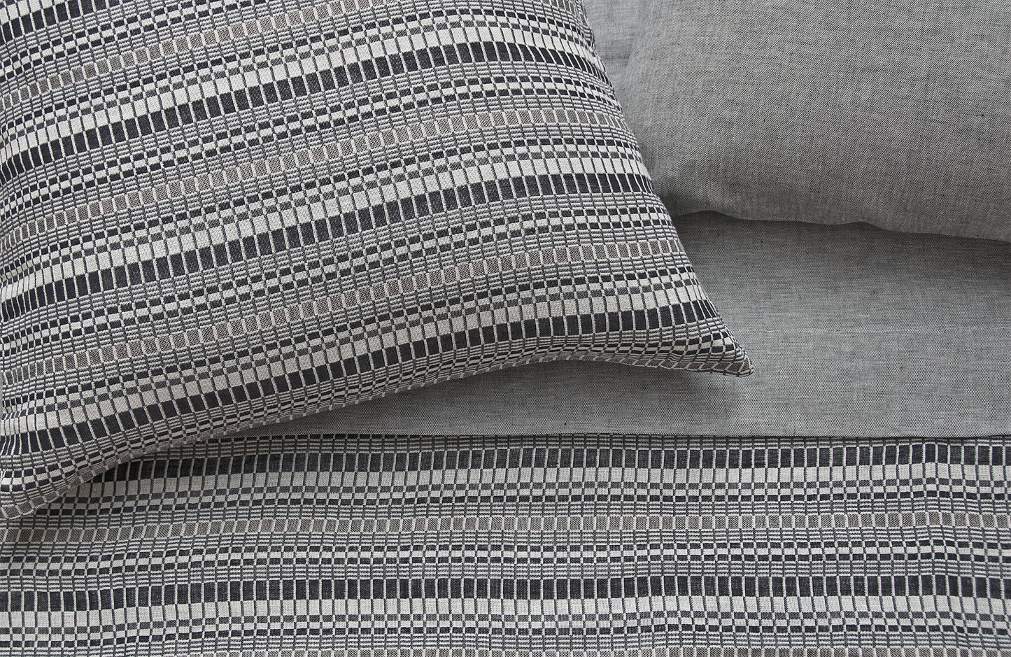 VIENNA 50% linen 50% cotton jacquard decorative pillow | AREA home bedding