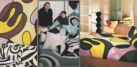 COVER: Co-founders Anki Spets and Martin Kace in 1990 with first collections