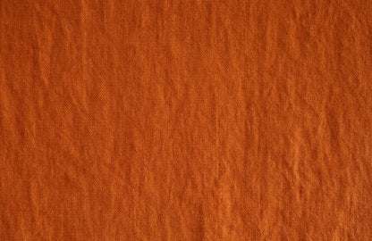 EDITH copper linen throw swatch