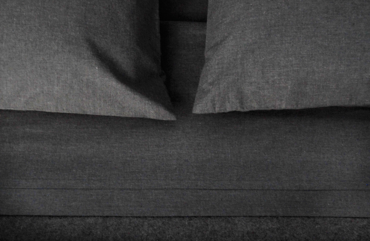 HEATHER coal pillowcase (EU)