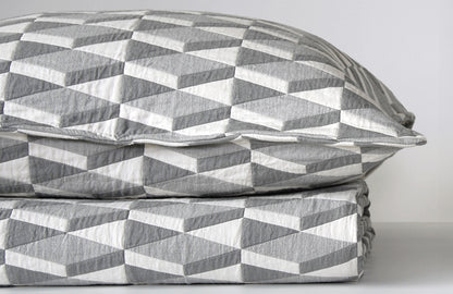 KLINE grey Euro Pillow Cover