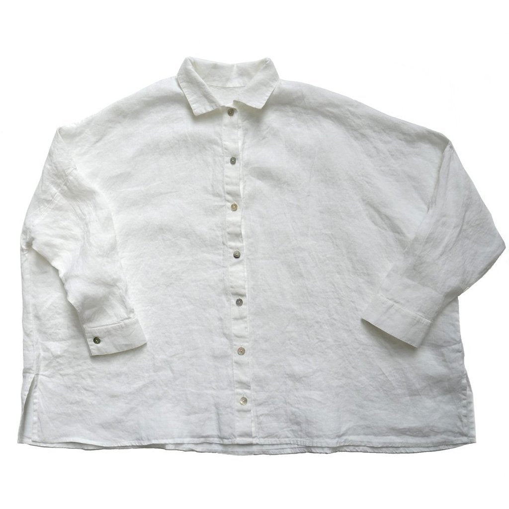 ANJA shirt clothing white / Small - ALMA clothing by Anki Spets