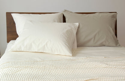 ANTON 100% organic cotton ginger ivory khaki mineral steel white | AREA home bedding