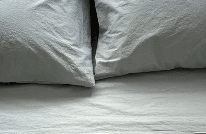 ANTON 100% organic cotton ginger ivory khaki mineral steel white | AREA home bedding