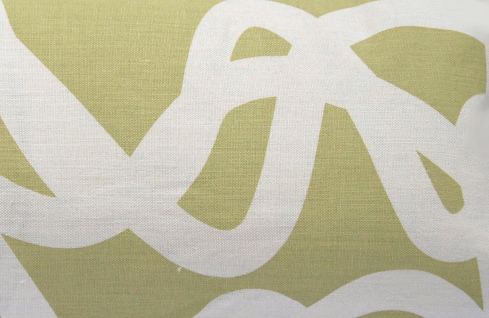 CURRENT 100% graphic printed linen decorative pillow | AREA home bedding