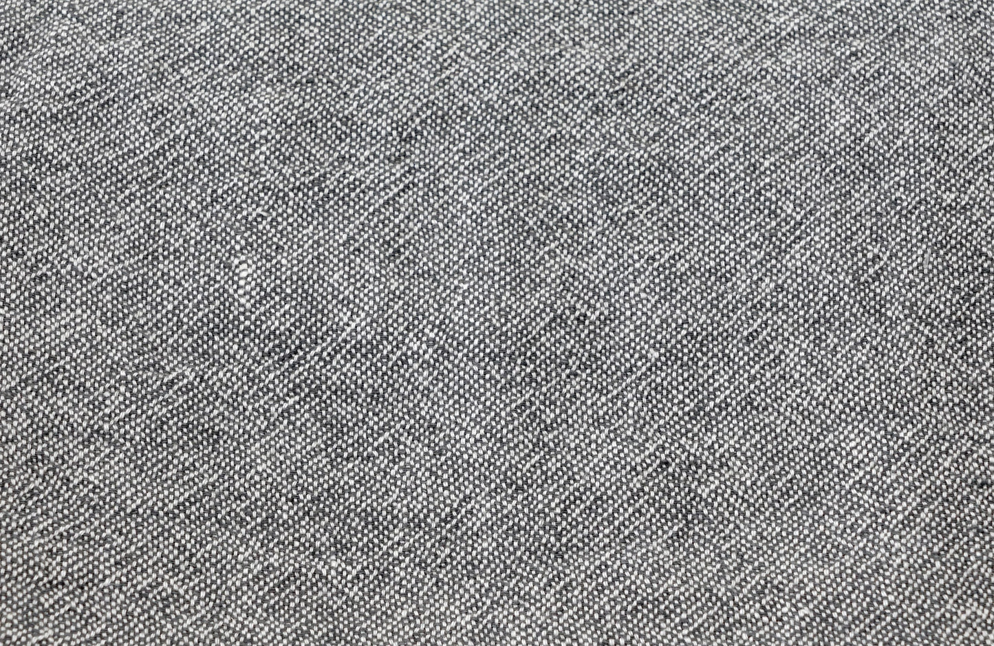 ELIAS heavy 100% linen blanket charcoal - swatch - AREA home bedding