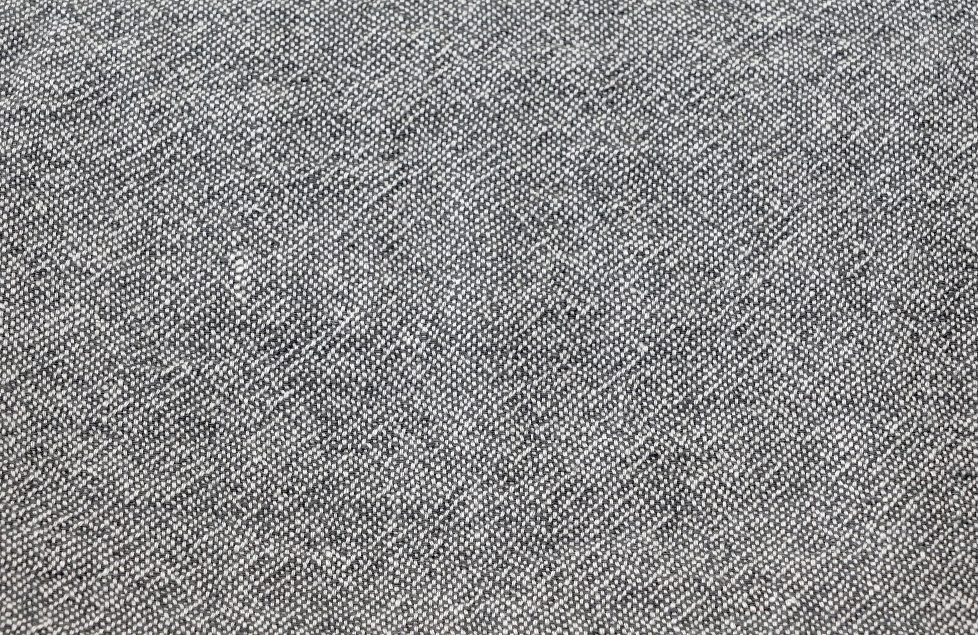 ELIAS heavy 100% linen blanket charcoal - swatch - AREA home bedding