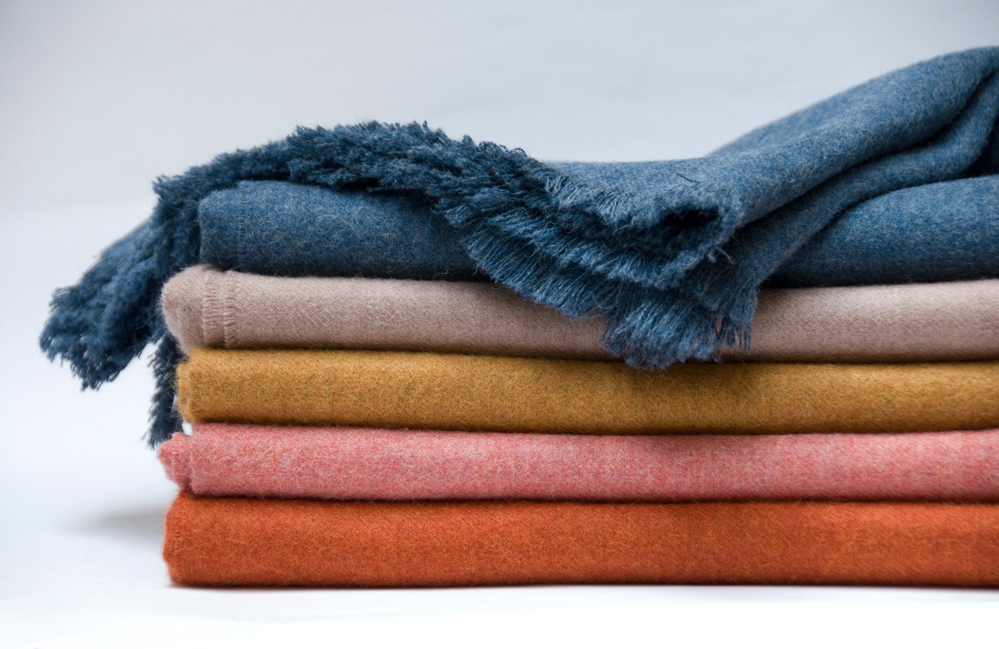 LIAM 100% baby alpaca soft throw XL throw almond blue fig graphite poppy rose soft grey spice sugar | AREA home bedding