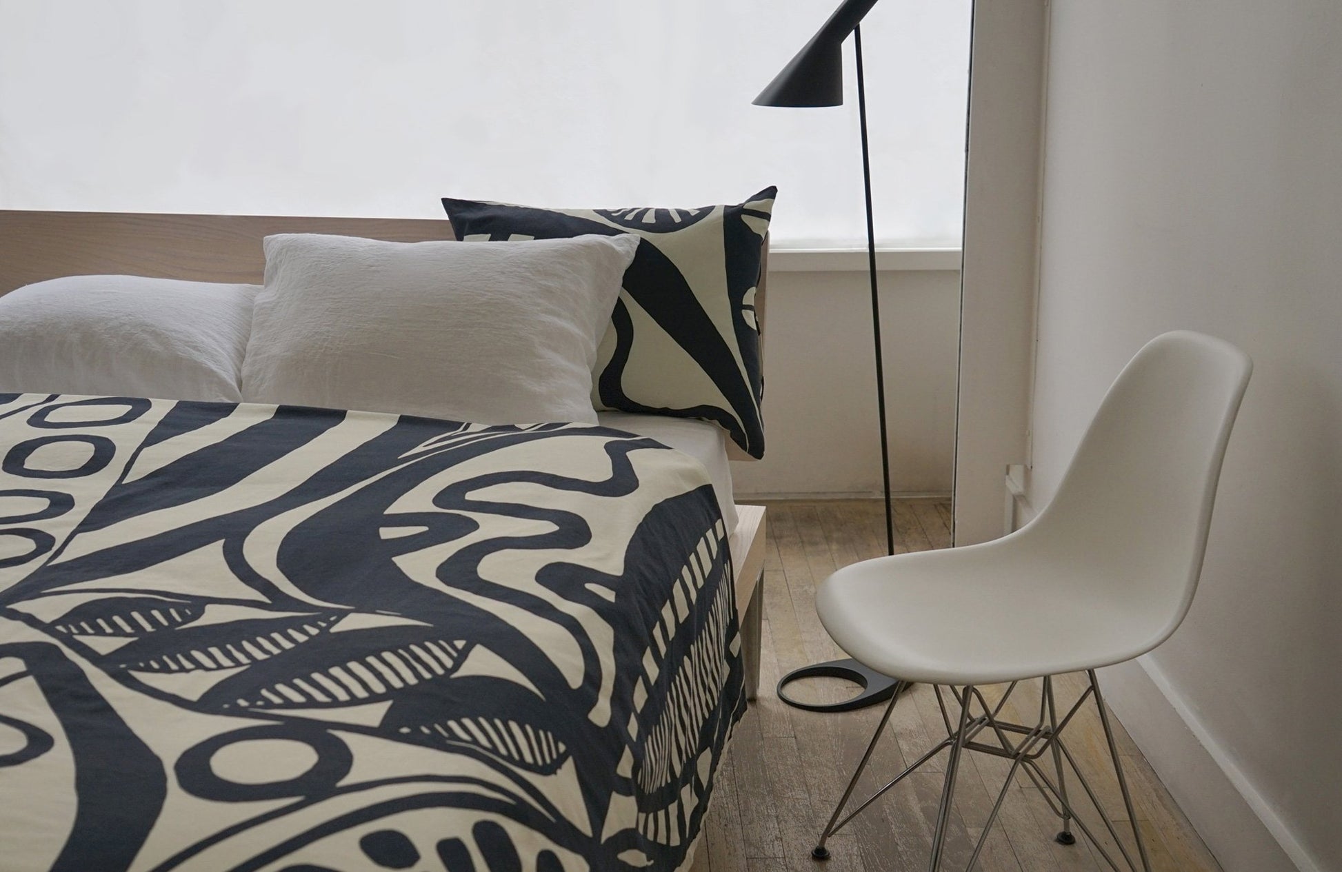 NATURE 100% printed cotton decorative pillow | AREA home bedding