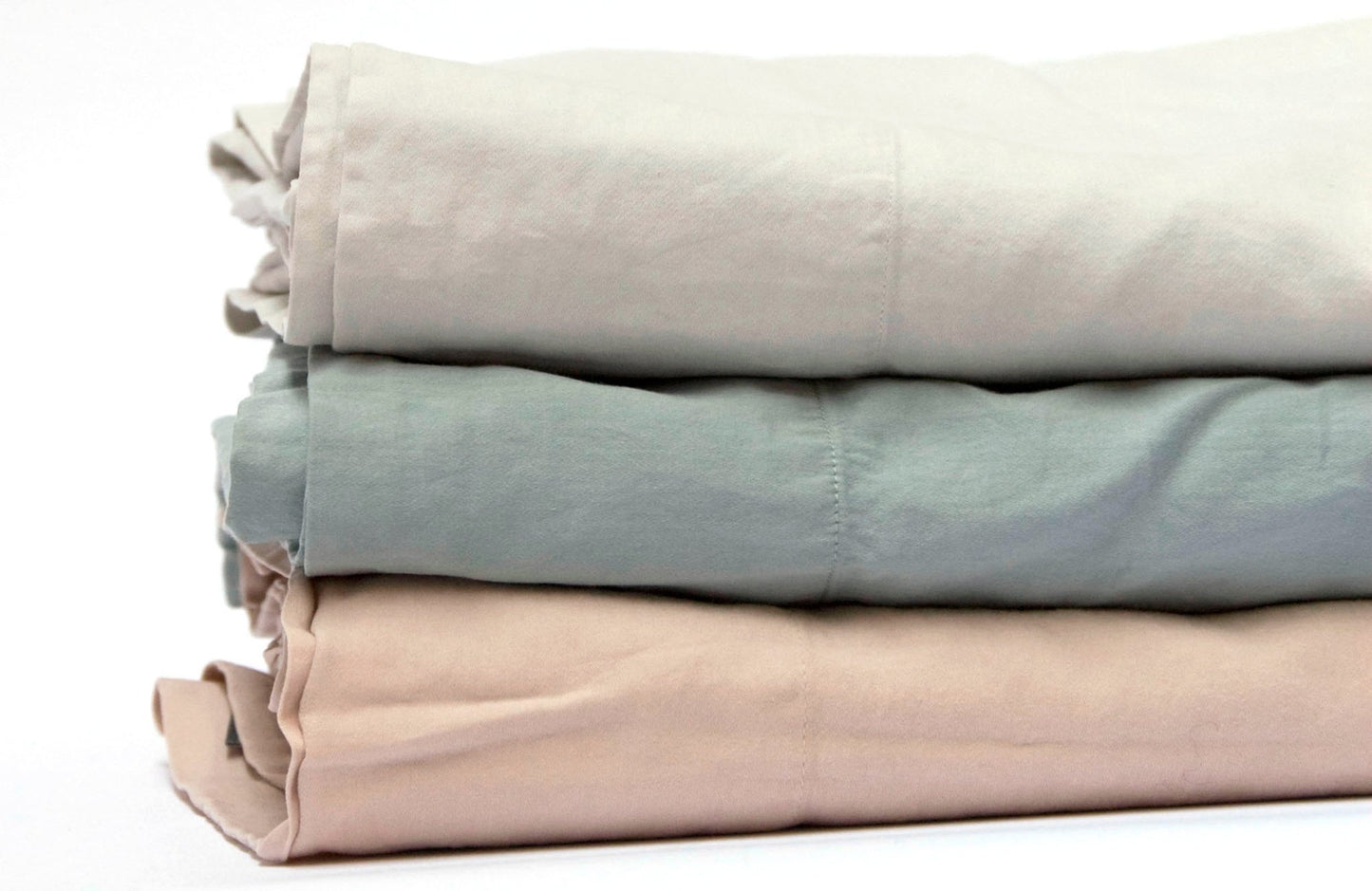 PERLA 100% cotton sateen duvet cover celeste honey plant porcelain powder slate white | AREA home bedding