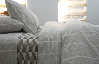 PINS 100% cotton percale duvet cover | AREA home bedding
