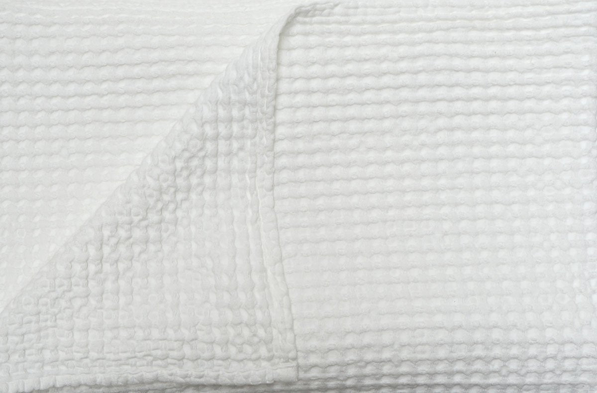SALLY 100% cotton lightweight waffle swatch | AREA home bedding