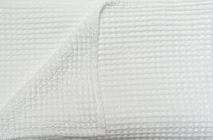 SALLY 100% cotton lightweight waffle swatch | AREA home bedding