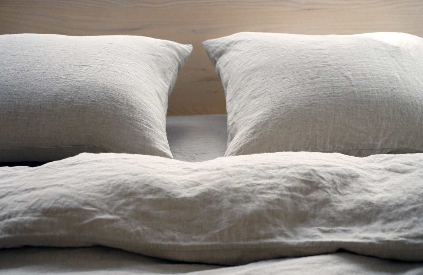 SIMONE 100% linen white natural | AREA home bedding