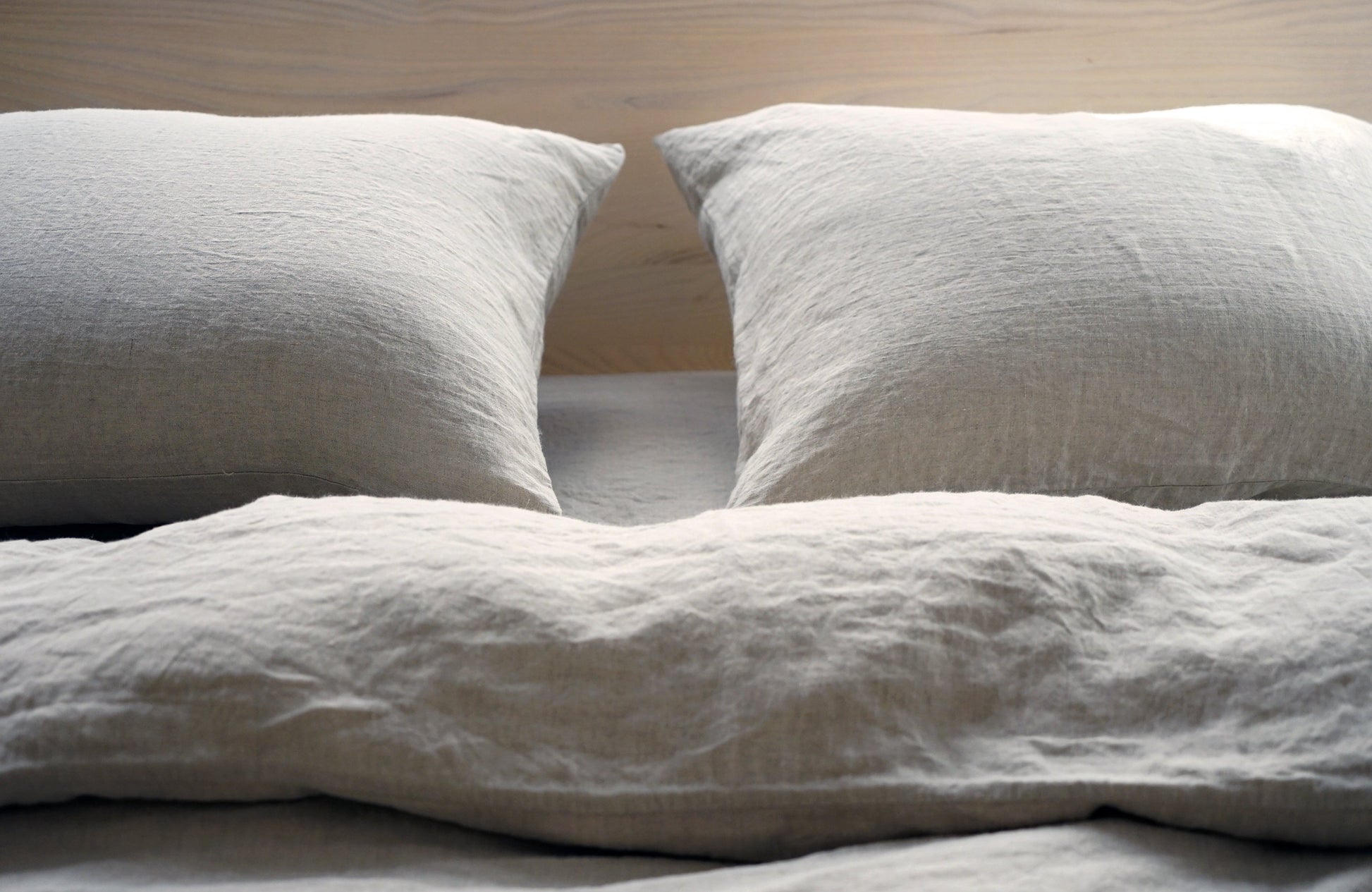 SIMONE 100% linen white natural | AREA home bedding