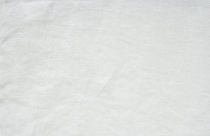 SIMONE 100% linen white natural swatch | AREA home bedding
