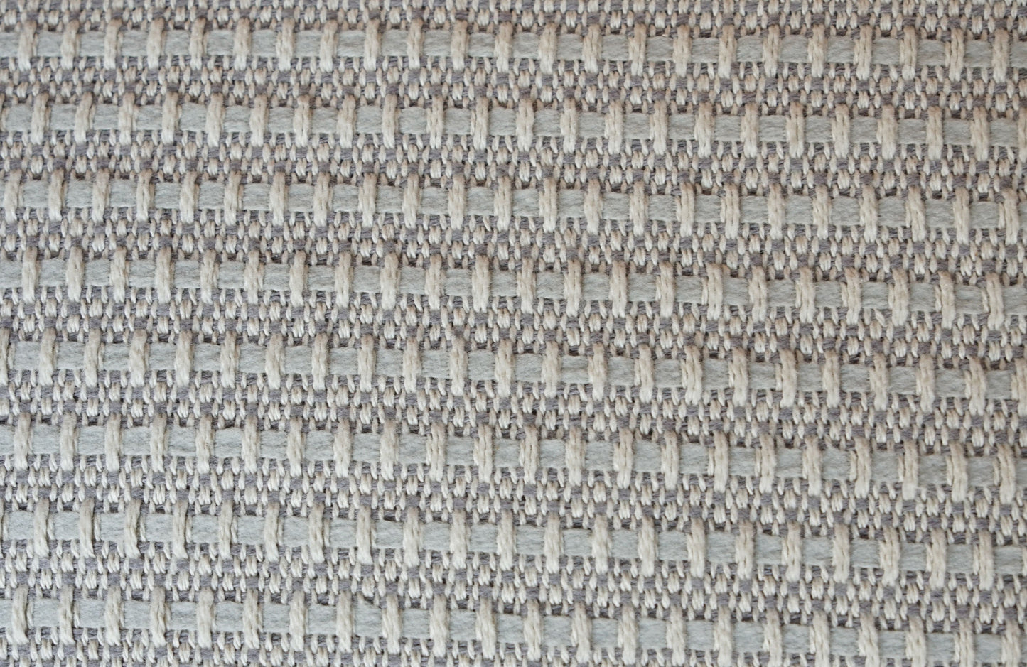 THEO 100% cotton woven multi blue blanket throw swatch | AREA home bedding