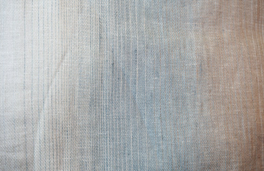 VIVIENNE 100% linen ombré swatch | AREA home bedding